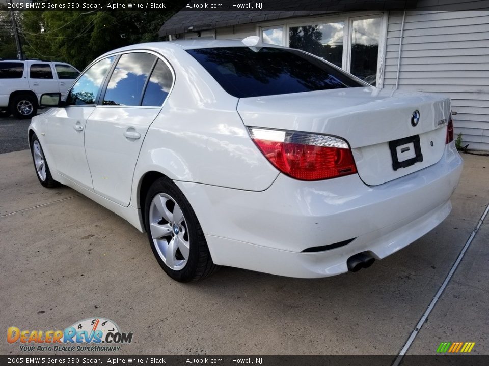 2005 BMW 5 Series 530i Sedan Alpine White / Black Photo #4