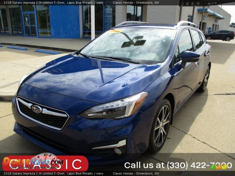2018 Subaru Impreza 2.0i Limited 5-Door Lapis Blue Metallic / Ivory Photo #1
