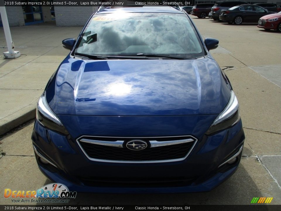 2018 Subaru Impreza 2.0i Limited 5-Door Lapis Blue Metallic / Ivory Photo #2
