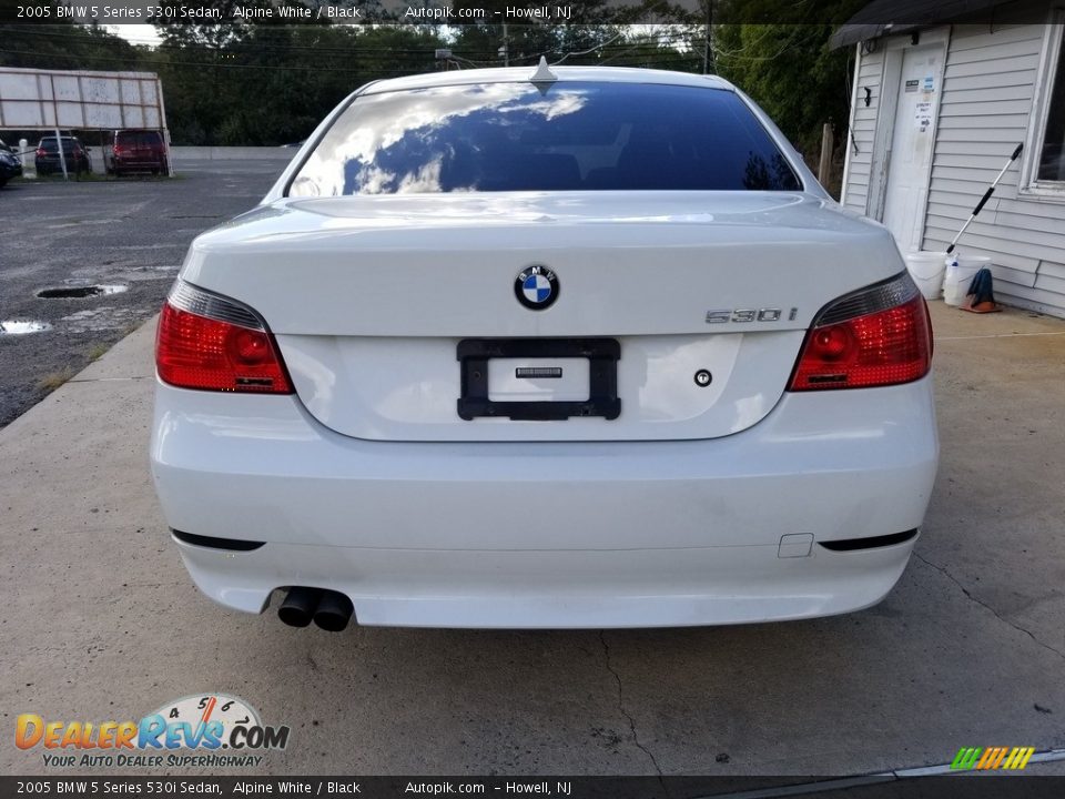 2005 BMW 5 Series 530i Sedan Alpine White / Black Photo #5