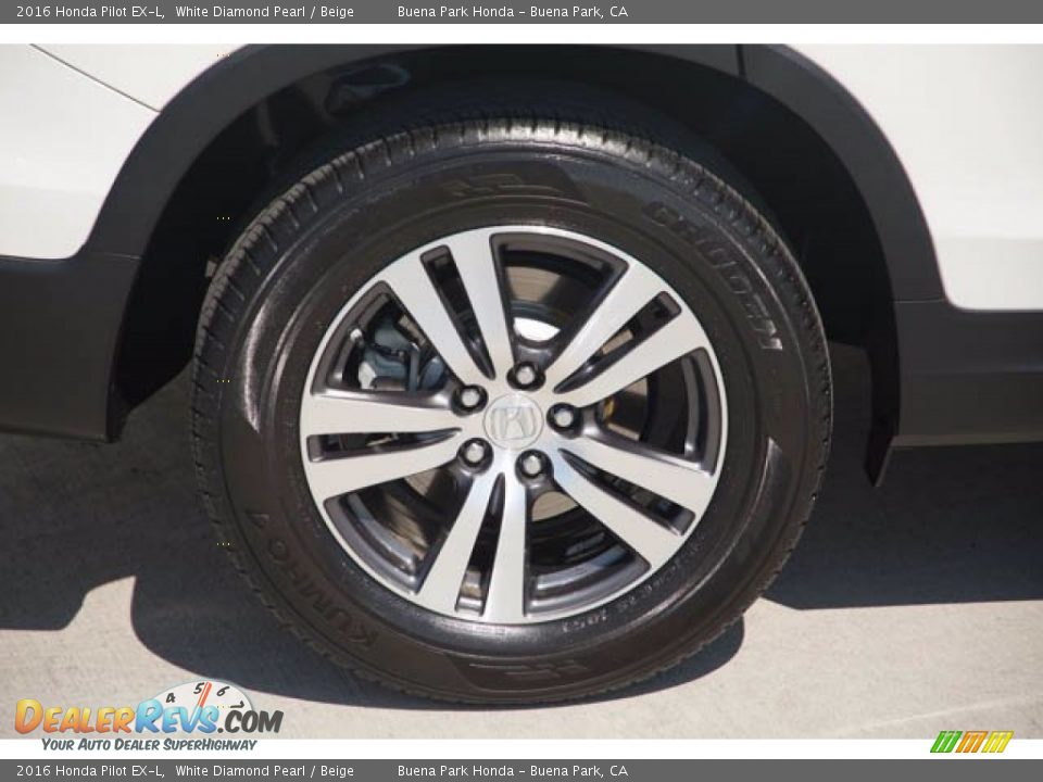 2016 Honda Pilot EX-L White Diamond Pearl / Beige Photo #36