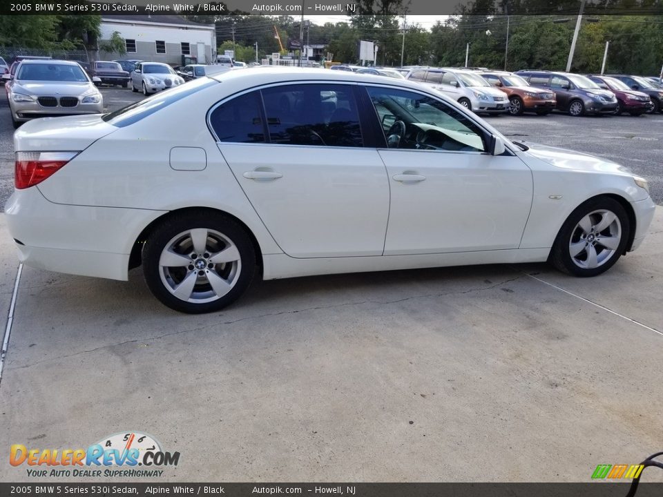 2005 BMW 5 Series 530i Sedan Alpine White / Black Photo #7