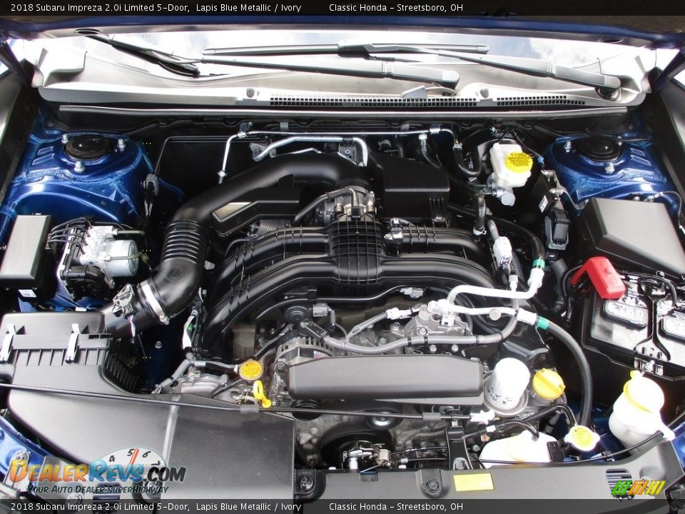 2018 Subaru Impreza 2.0i Limited 5-Door 2.0 Liter DI DOHC 16-Valve DAVCS Horizontally Opposed 4 Cylinder Engine Photo #13