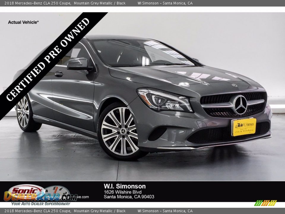 2018 Mercedes-Benz CLA 250 Coupe Mountain Grey Metallic / Black Photo #1