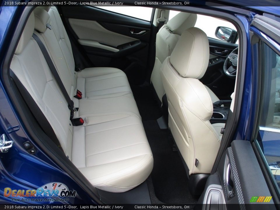 Rear Seat of 2018 Subaru Impreza 2.0i Limited 5-Door Photo #20