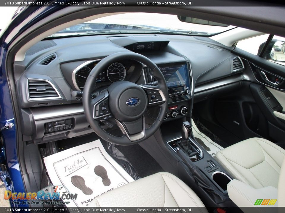 Ivory Interior - 2018 Subaru Impreza 2.0i Limited 5-Door Photo #26