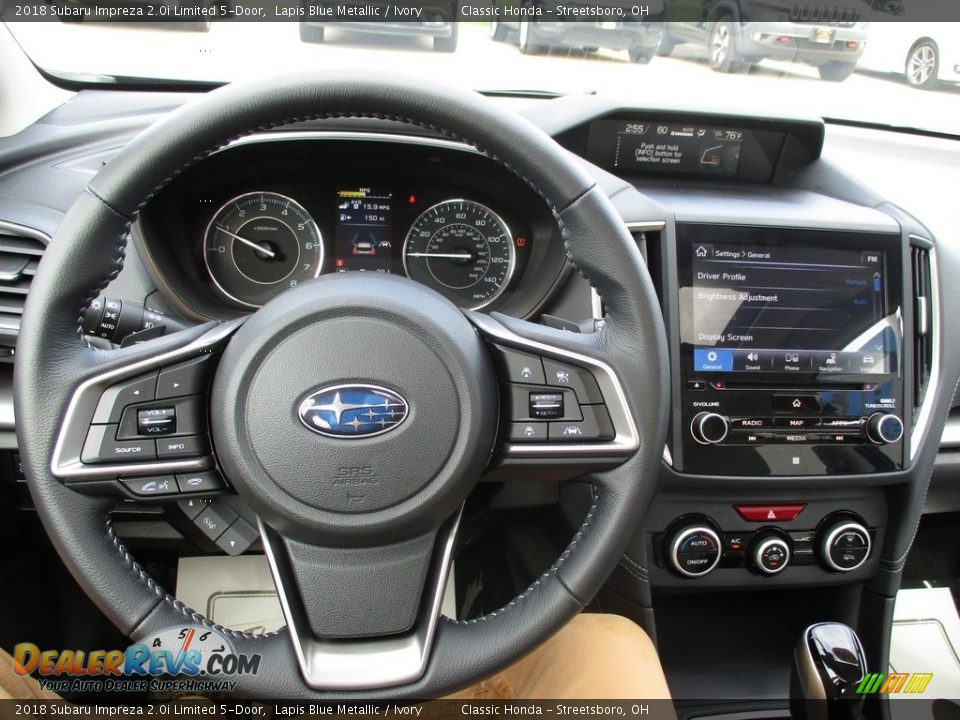 2018 Subaru Impreza 2.0i Limited 5-Door Steering Wheel Photo #29