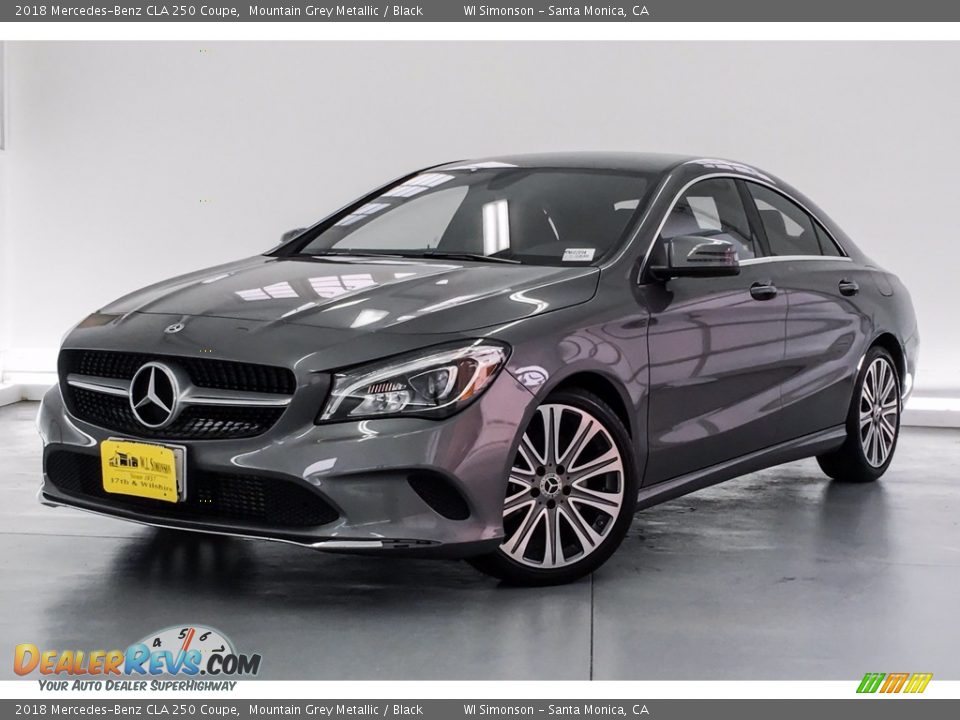 2018 Mercedes-Benz CLA 250 Coupe Mountain Grey Metallic / Black Photo #12