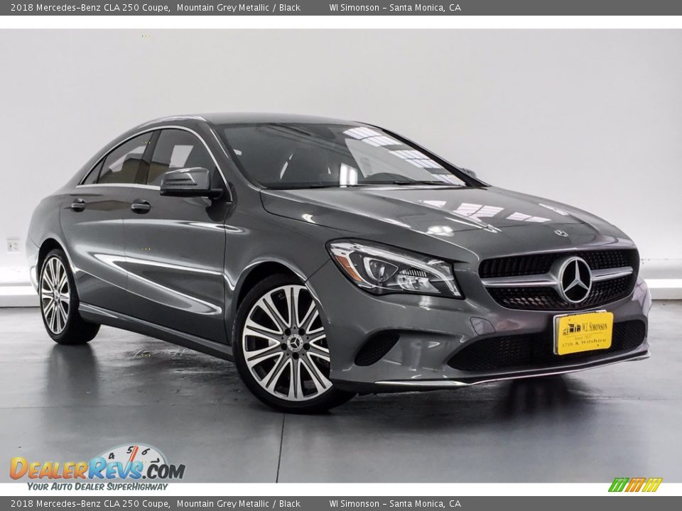 2018 Mercedes-Benz CLA 250 Coupe Mountain Grey Metallic / Black Photo #14