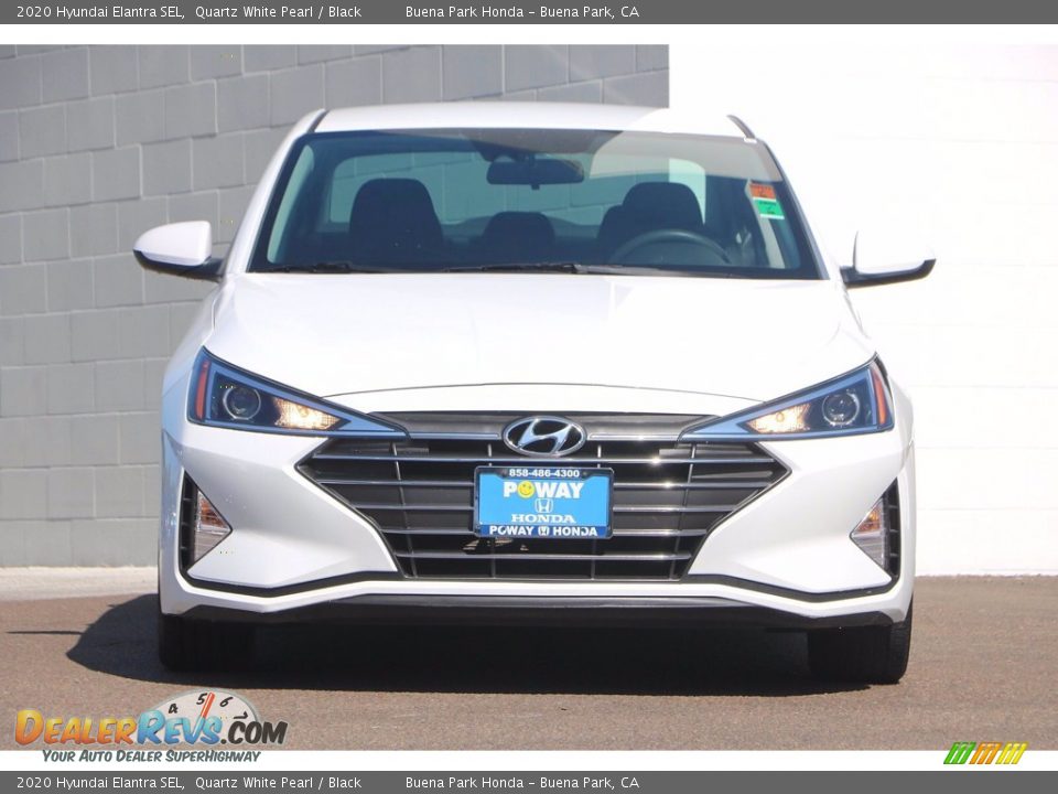 2020 Hyundai Elantra SEL Quartz White Pearl / Black Photo #3