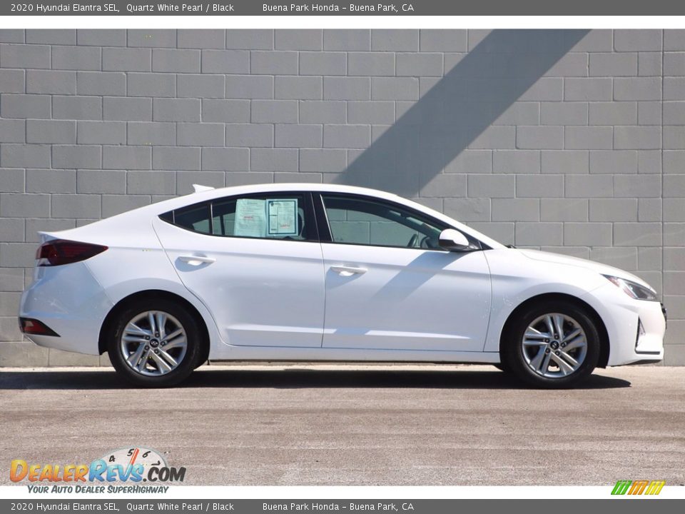 2020 Hyundai Elantra SEL Quartz White Pearl / Black Photo #4