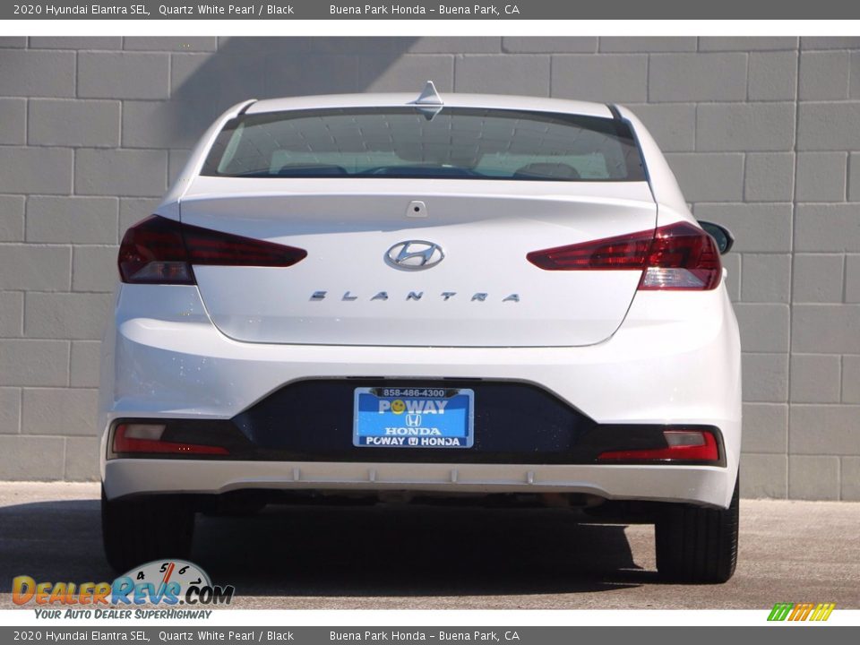 2020 Hyundai Elantra SEL Quartz White Pearl / Black Photo #6