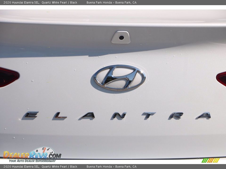 2020 Hyundai Elantra SEL Quartz White Pearl / Black Photo #7