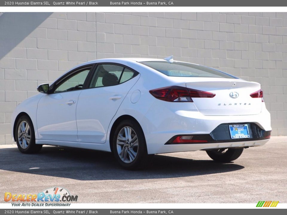 2020 Hyundai Elantra SEL Quartz White Pearl / Black Photo #8