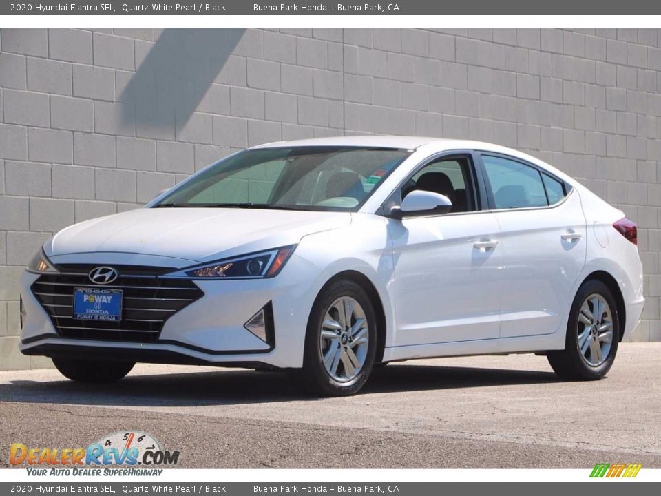 2020 Hyundai Elantra SEL Quartz White Pearl / Black Photo #11