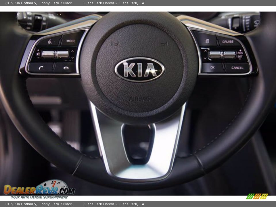 2019 Kia Optima S Ebony Black / Black Photo #13