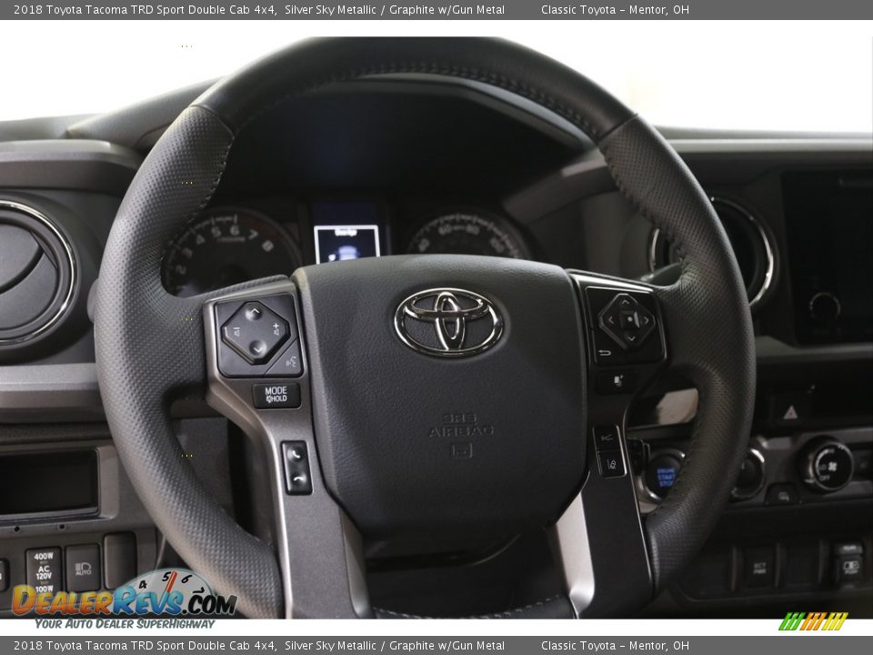 2018 Toyota Tacoma TRD Sport Double Cab 4x4 Silver Sky Metallic / Graphite w/Gun Metal Photo #7
