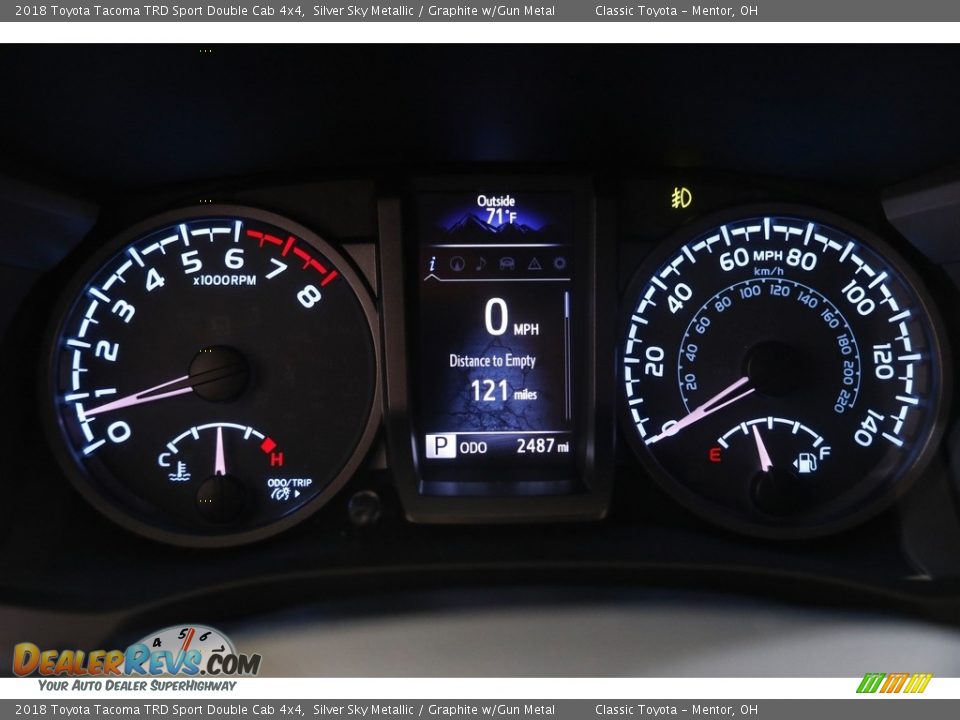 2018 Toyota Tacoma TRD Sport Double Cab 4x4 Silver Sky Metallic / Graphite w/Gun Metal Photo #8
