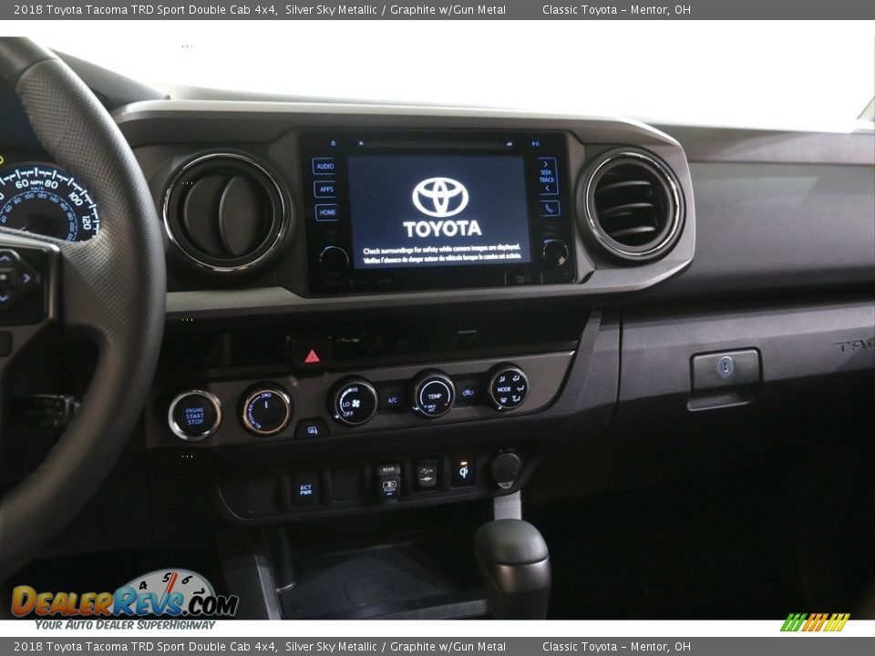2018 Toyota Tacoma TRD Sport Double Cab 4x4 Silver Sky Metallic / Graphite w/Gun Metal Photo #9