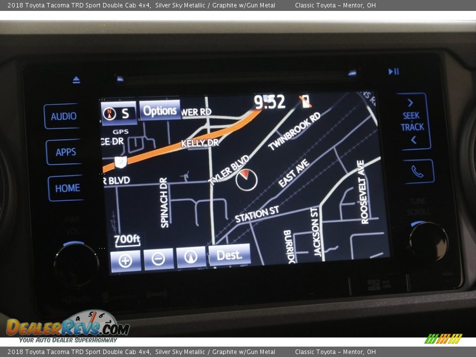 2018 Toyota Tacoma TRD Sport Double Cab 4x4 Silver Sky Metallic / Graphite w/Gun Metal Photo #11