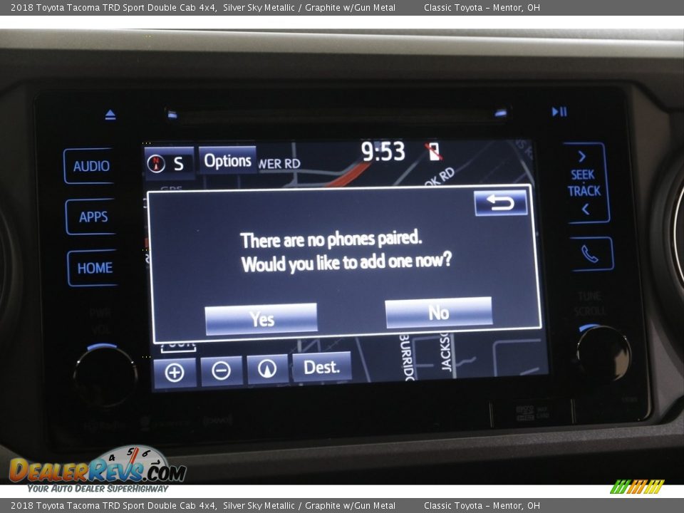 2018 Toyota Tacoma TRD Sport Double Cab 4x4 Silver Sky Metallic / Graphite w/Gun Metal Photo #12