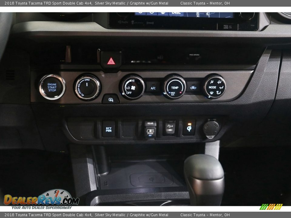 2018 Toyota Tacoma TRD Sport Double Cab 4x4 Silver Sky Metallic / Graphite w/Gun Metal Photo #13