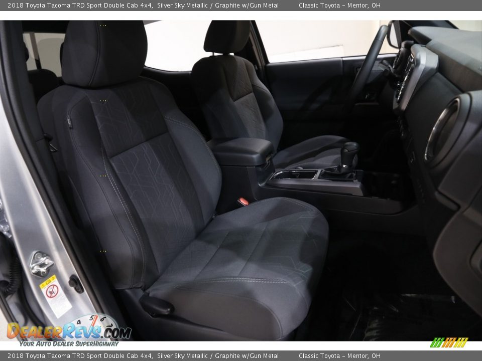 2018 Toyota Tacoma TRD Sport Double Cab 4x4 Silver Sky Metallic / Graphite w/Gun Metal Photo #15
