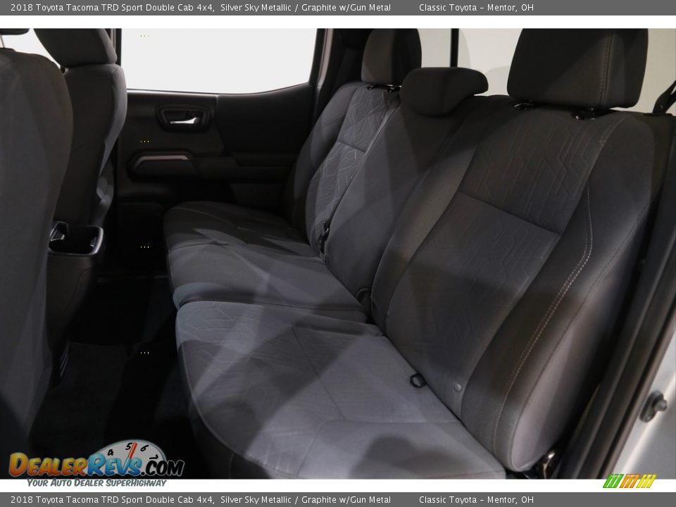 2018 Toyota Tacoma TRD Sport Double Cab 4x4 Silver Sky Metallic / Graphite w/Gun Metal Photo #17