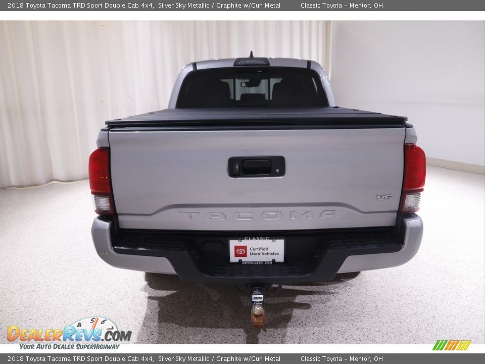 2018 Toyota Tacoma TRD Sport Double Cab 4x4 Silver Sky Metallic / Graphite w/Gun Metal Photo #18