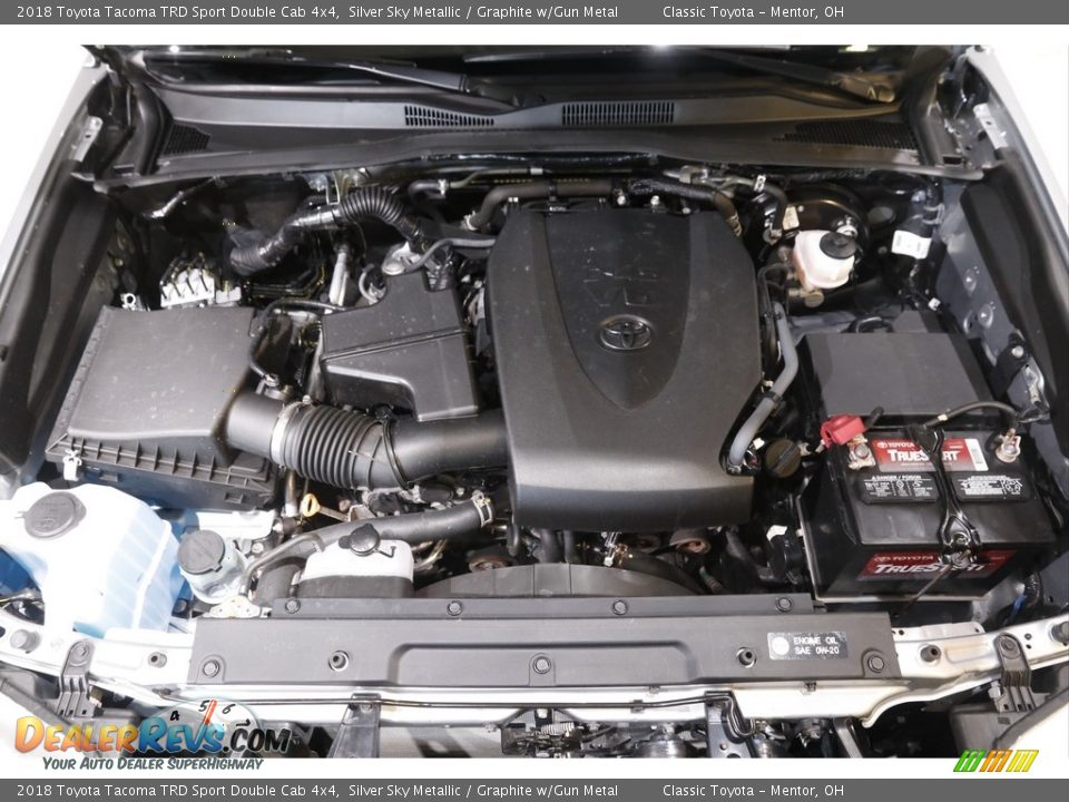 2018 Toyota Tacoma TRD Sport Double Cab 4x4 Silver Sky Metallic / Graphite w/Gun Metal Photo #19