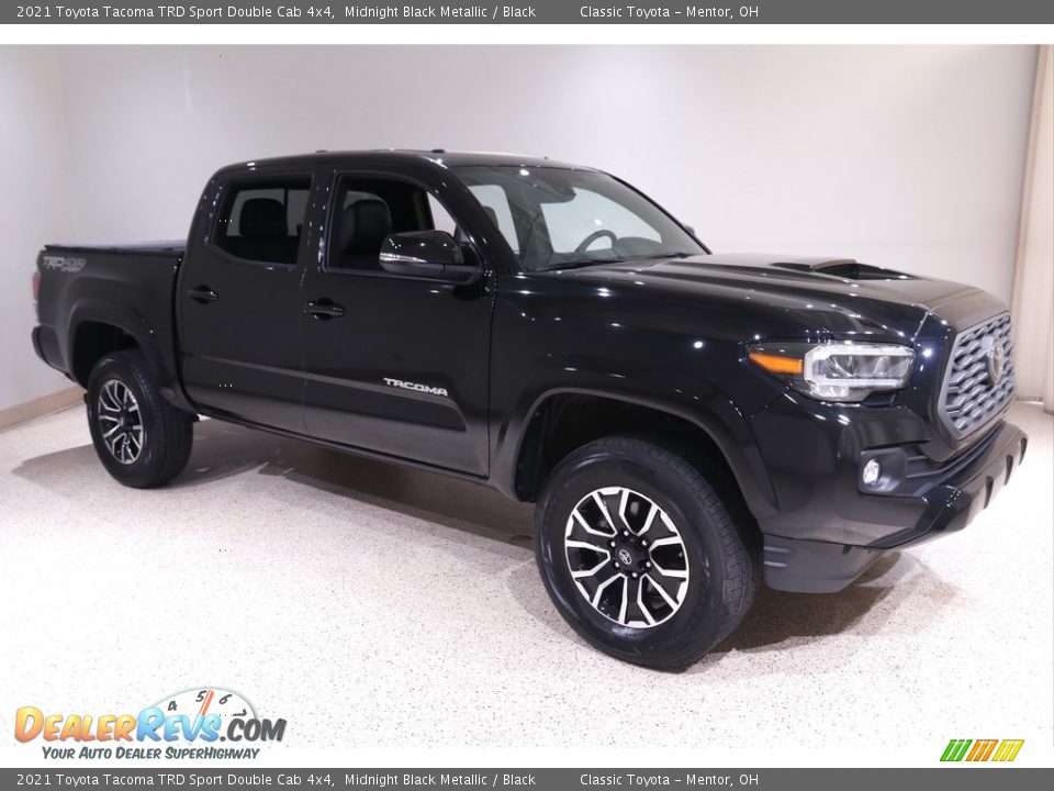2021 Toyota Tacoma TRD Sport Double Cab 4x4 Midnight Black Metallic / Black Photo #1