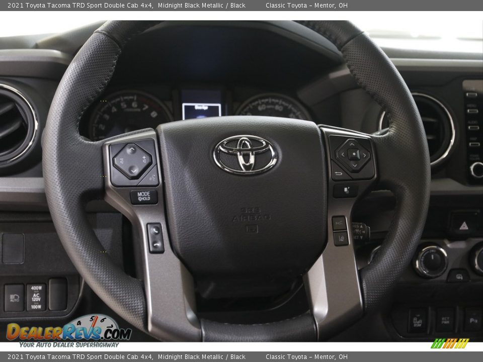 2021 Toyota Tacoma TRD Sport Double Cab 4x4 Midnight Black Metallic / Black Photo #7