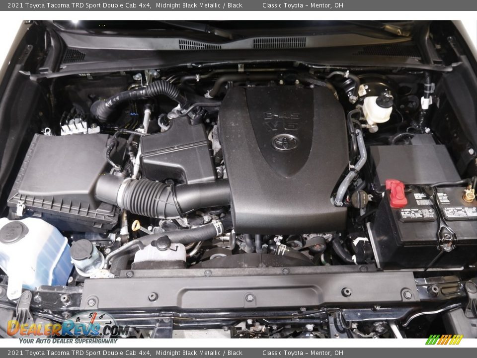 2021 Toyota Tacoma TRD Sport Double Cab 4x4 Midnight Black Metallic / Black Photo #19