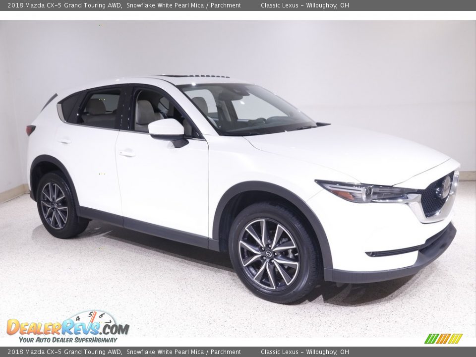 2018 Mazda CX-5 Grand Touring AWD Snowflake White Pearl Mica / Parchment Photo #1