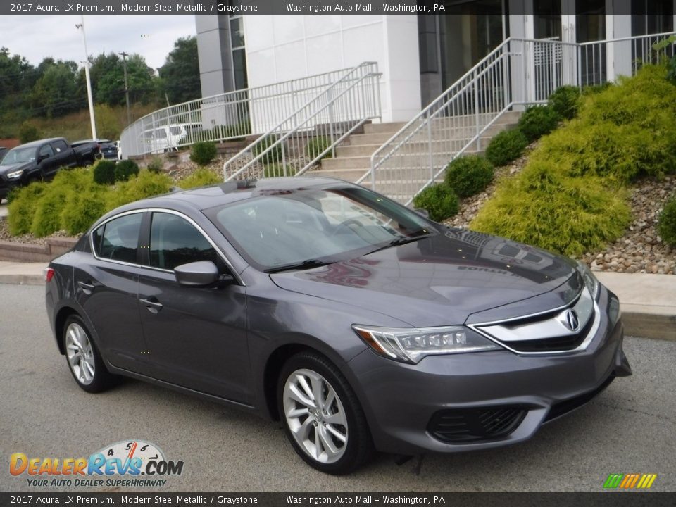 2017 Acura ILX Premium Modern Steel Metallic / Graystone Photo #1