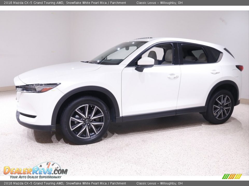 2018 Mazda CX-5 Grand Touring AWD Snowflake White Pearl Mica / Parchment Photo #3