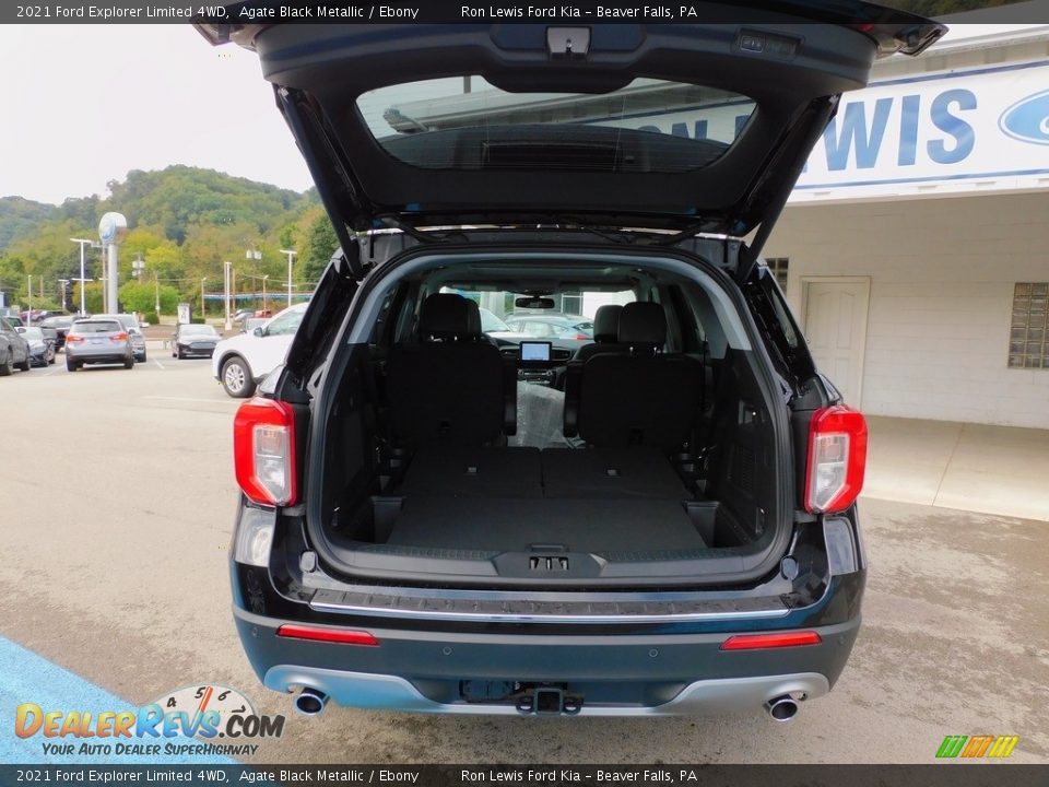 2021 Ford Explorer Limited 4WD Agate Black Metallic / Ebony Photo #4