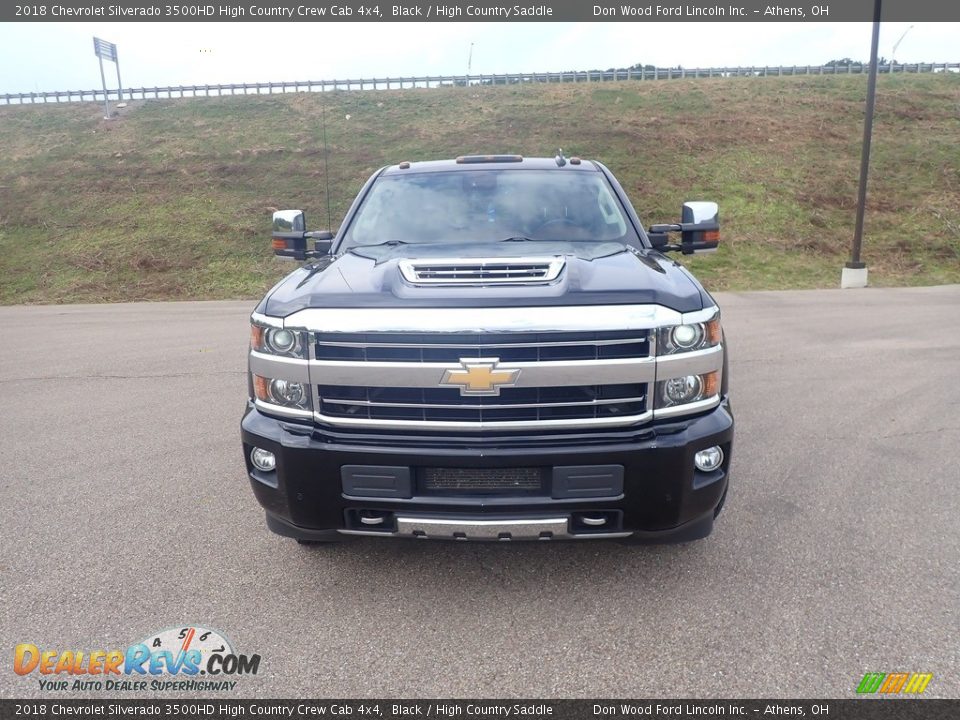 2018 Chevrolet Silverado 3500HD High Country Crew Cab 4x4 Black / High Country Saddle Photo #7