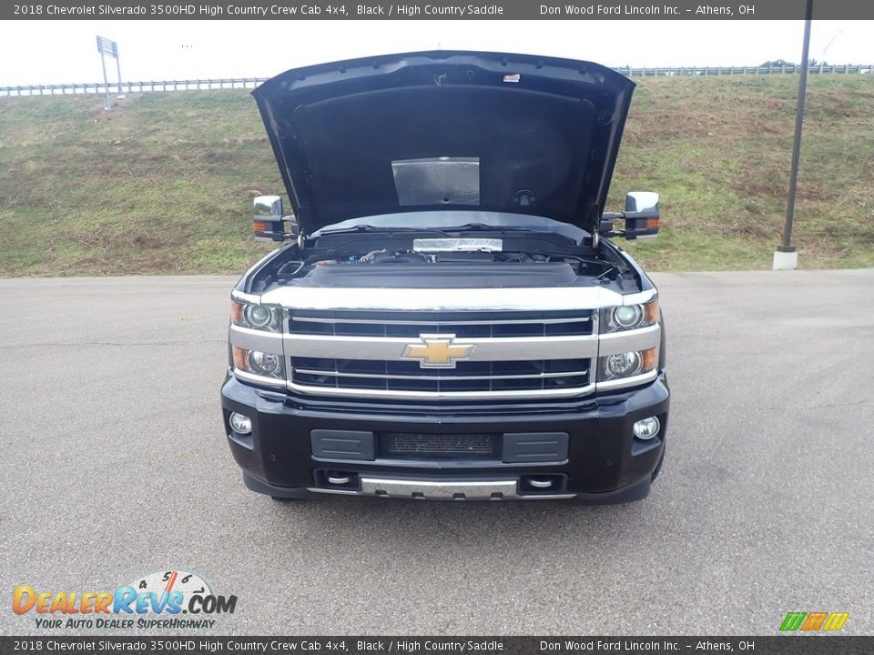 2018 Chevrolet Silverado 3500HD High Country Crew Cab 4x4 Black / High Country Saddle Photo #8