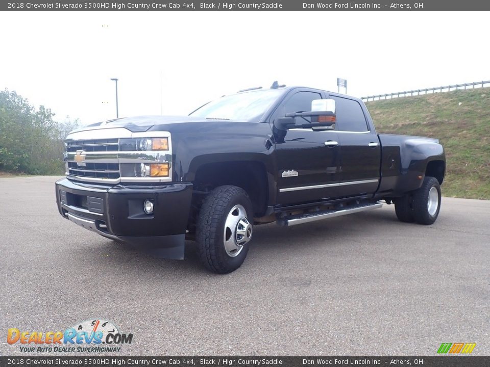 2018 Chevrolet Silverado 3500HD High Country Crew Cab 4x4 Black / High Country Saddle Photo #10