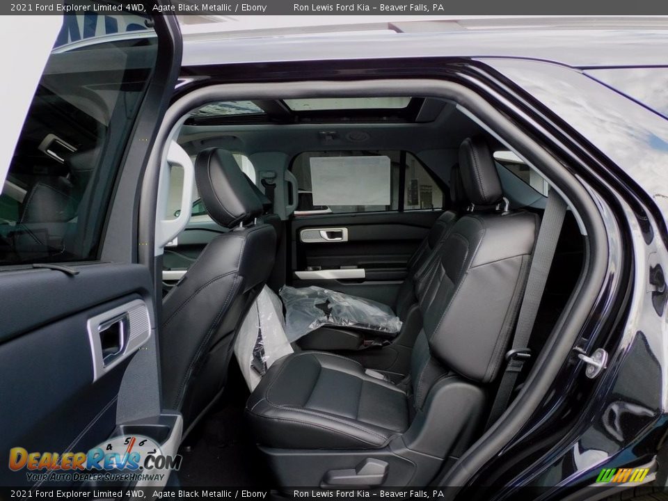 2021 Ford Explorer Limited 4WD Agate Black Metallic / Ebony Photo #12