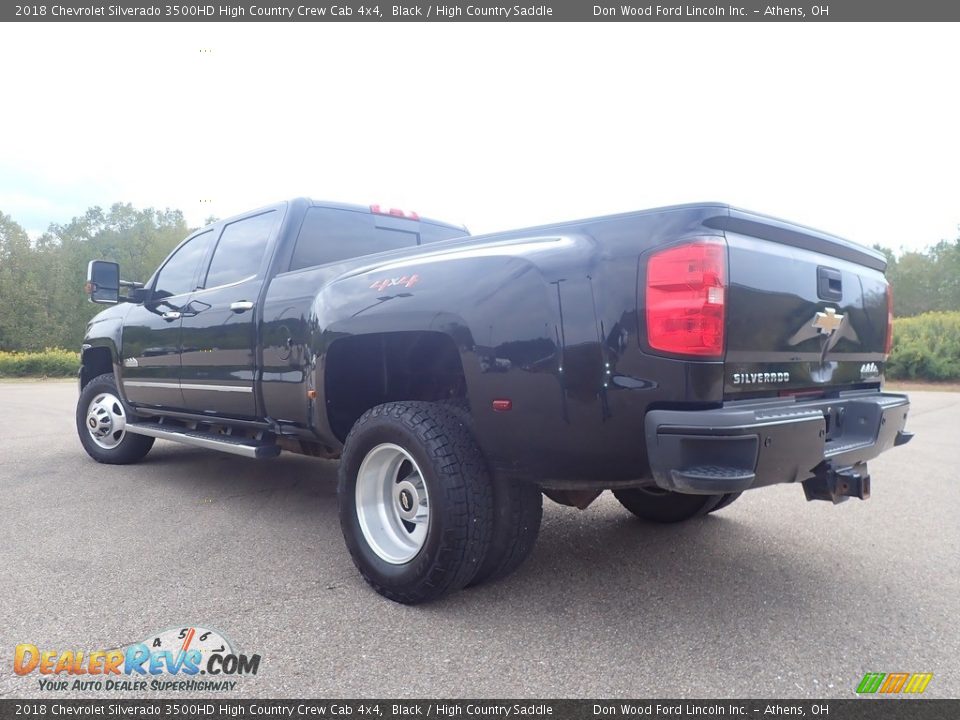 2018 Chevrolet Silverado 3500HD High Country Crew Cab 4x4 Black / High Country Saddle Photo #13