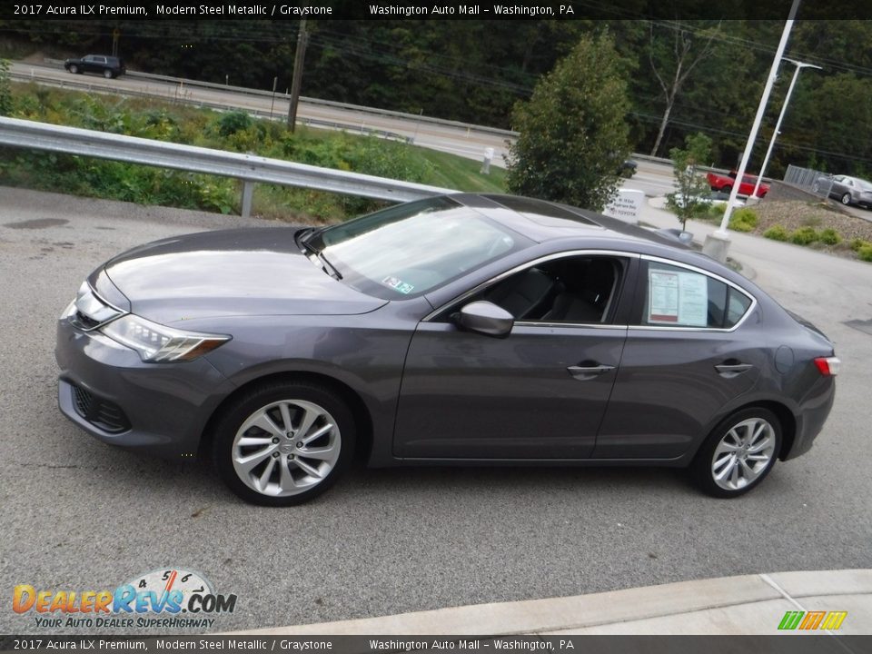 2017 Acura ILX Premium Modern Steel Metallic / Graystone Photo #14