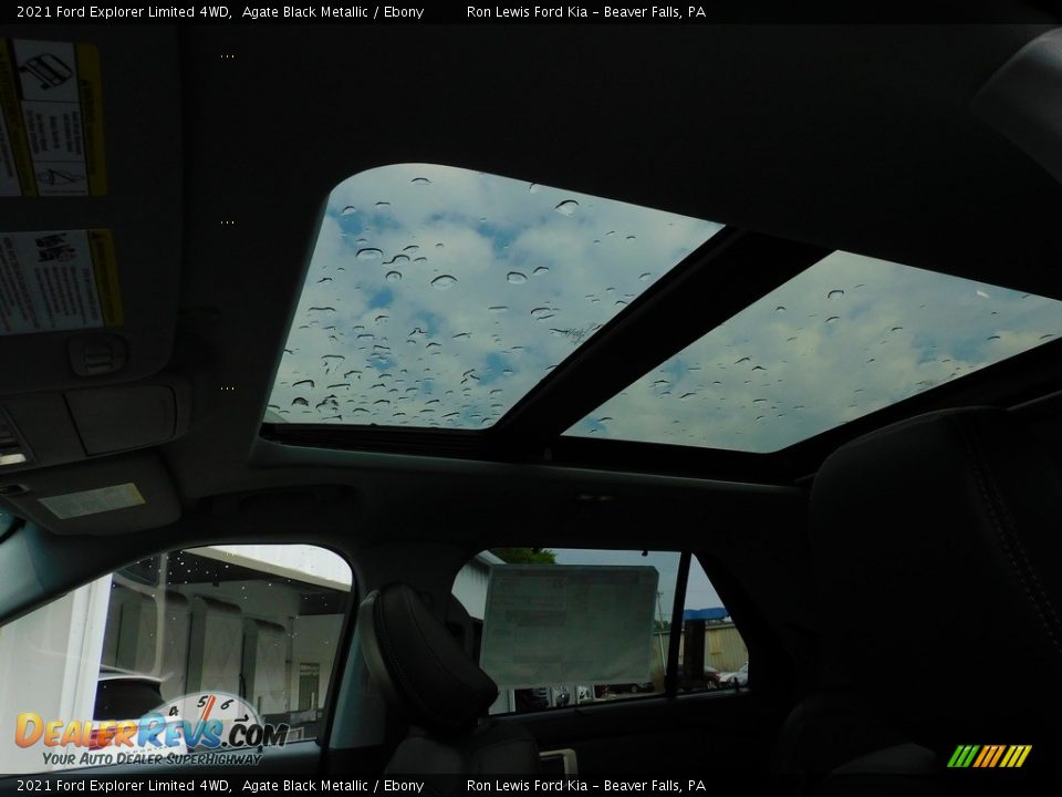 2021 Ford Explorer Limited 4WD Agate Black Metallic / Ebony Photo #15