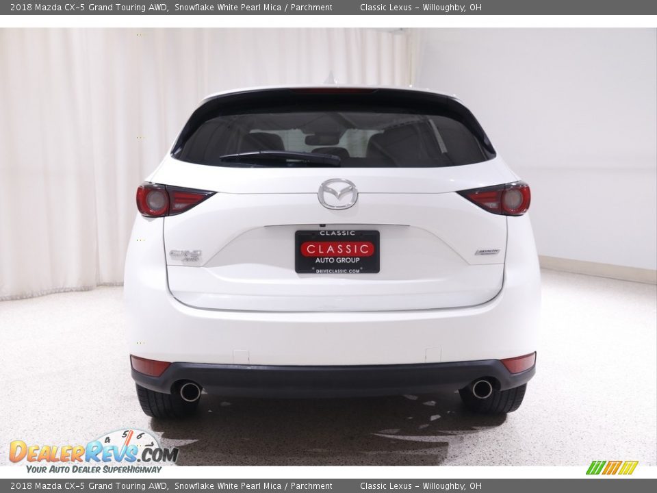 2018 Mazda CX-5 Grand Touring AWD Snowflake White Pearl Mica / Parchment Photo #18
