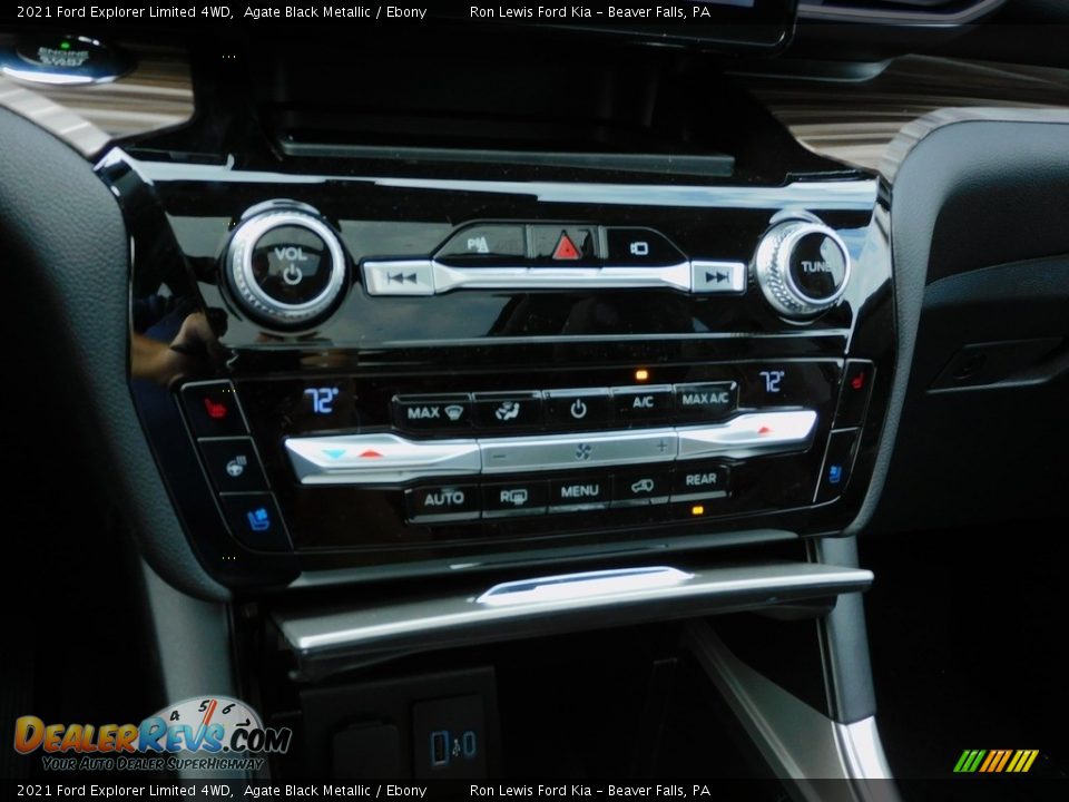 2021 Ford Explorer Limited 4WD Agate Black Metallic / Ebony Photo #18