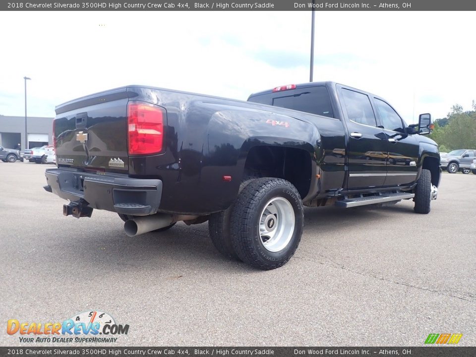 2018 Chevrolet Silverado 3500HD High Country Crew Cab 4x4 Black / High Country Saddle Photo #17