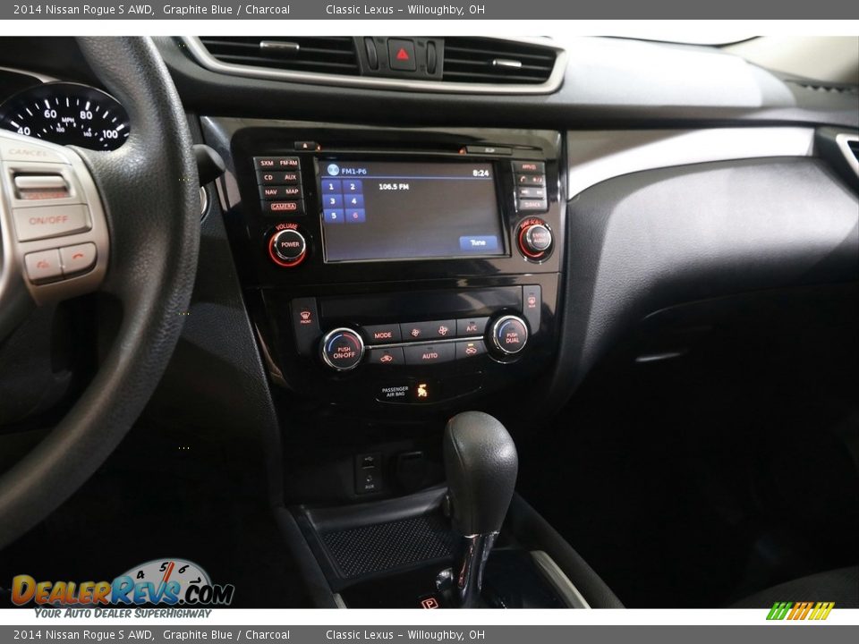 2014 Nissan Rogue S AWD Graphite Blue / Charcoal Photo #9