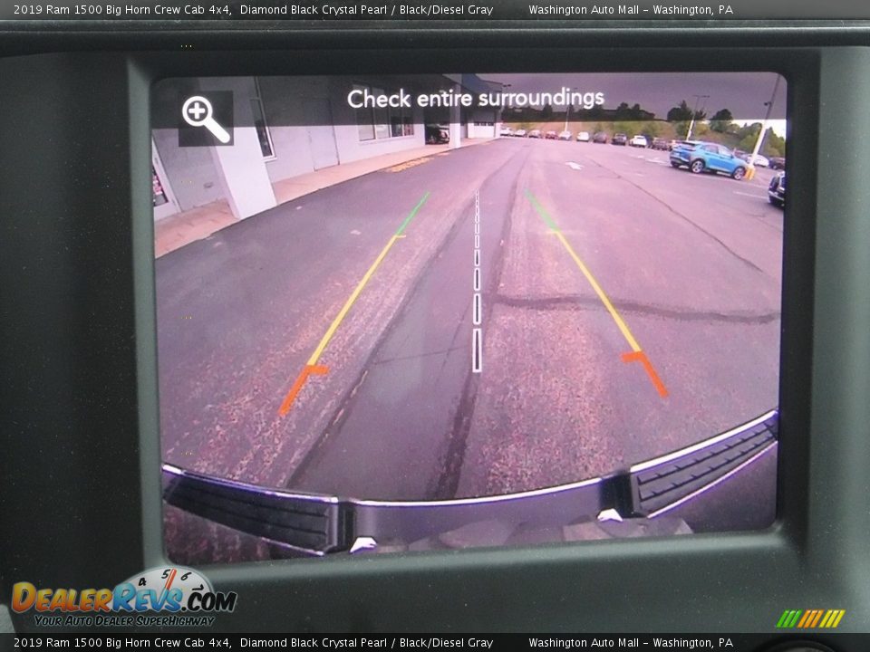 2019 Ram 1500 Big Horn Crew Cab 4x4 Diamond Black Crystal Pearl / Black/Diesel Gray Photo #29
