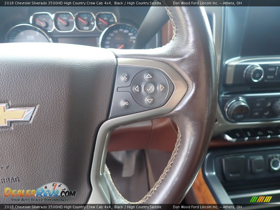 2018 Chevrolet Silverado 3500HD High Country Crew Cab 4x4 Steering Wheel Photo #31
